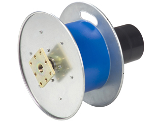Spring cable reels core provided with polyester coating as standard