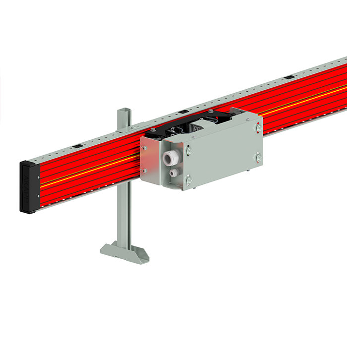 PR7 conductor bar with current collector, support profile and posts