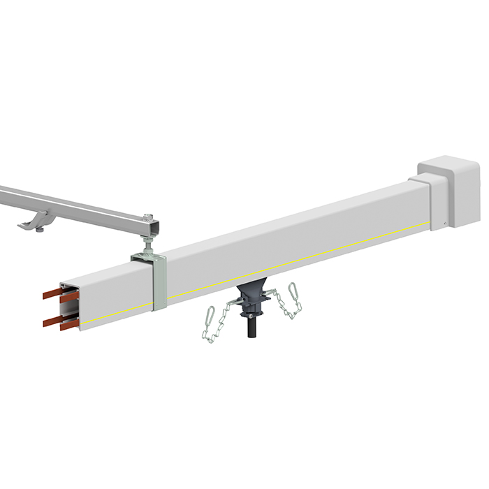 Closed conductor bar RN4 with end feed box
