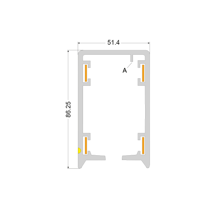 RN4 cross section of conductor bar